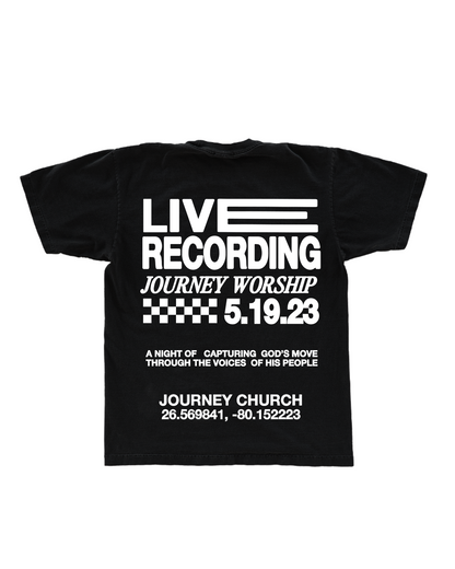 Journey Worship Live Recording Shirt - Black