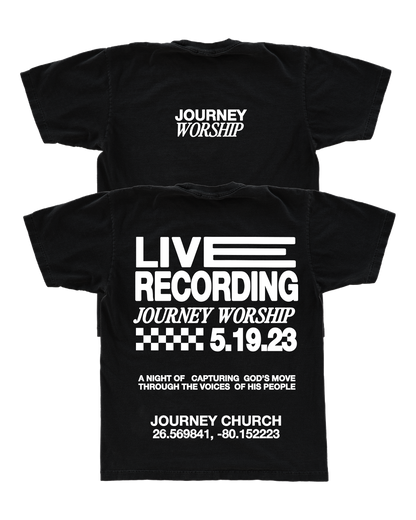 Journey Worship Live Recording Shirt - Black